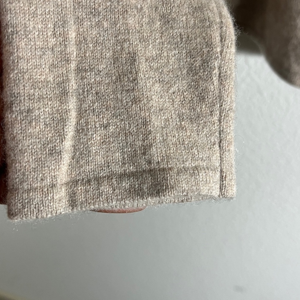 Simply Cashmere 100% cashmere Turtleneck Sweater XL Cream soft girl luxury fall - Picture 7 of 7